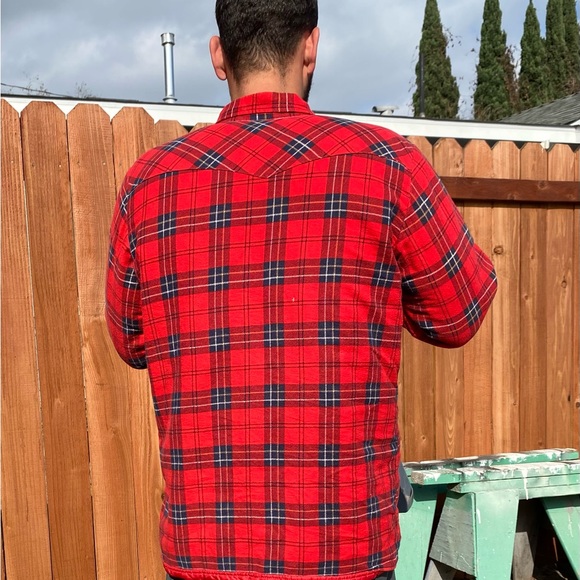 Wrangler button down, plaid, lined jacket - Picture 9 of 16